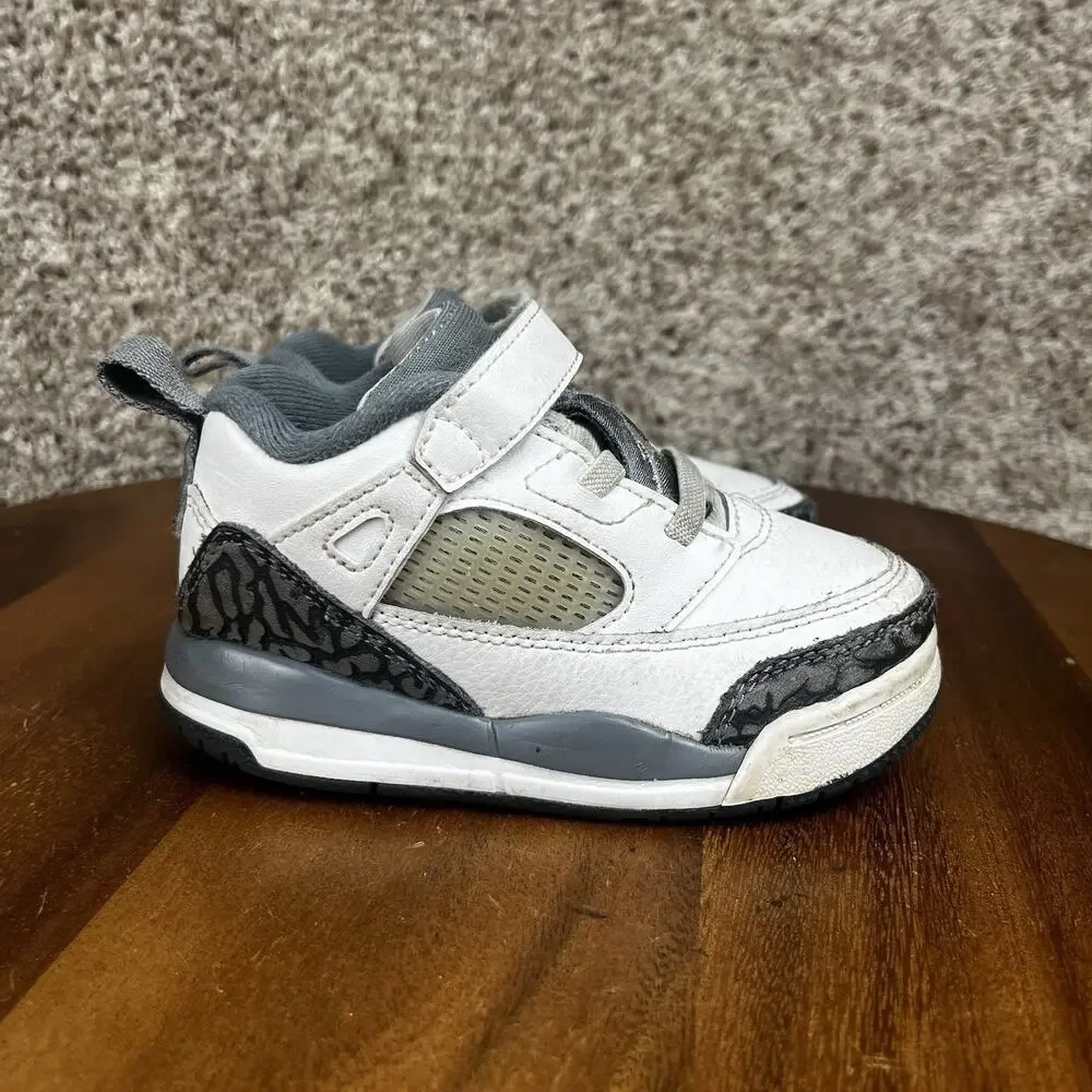 Jordan Spizike Low Toddler Size 7C Sneakers White Wolf Grey FQ3952-102